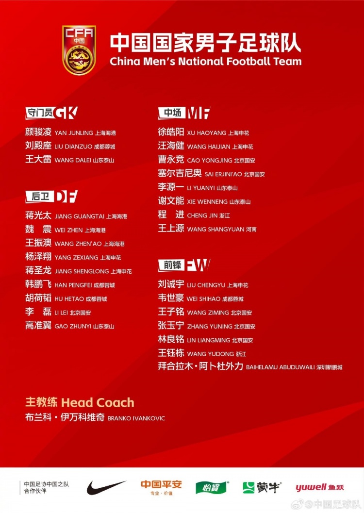 今晚國腳出場綜述：顏駿凌、程進全場 王鈺棟傷退&拜合拉木染紅