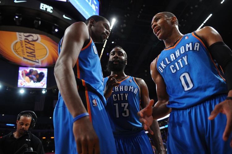 雷霆三少得分全部進(jìn)入歷史前20！他們是NBA歷史最大的如果嗎？